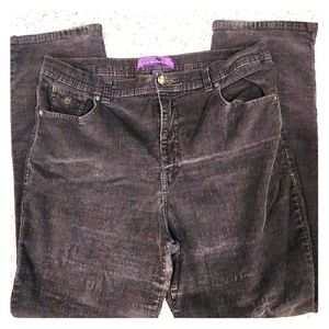 Gloria Vanderbilt women's stretch corduroy pant 16